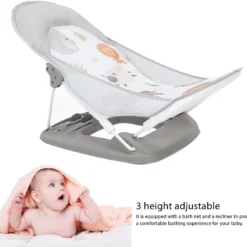 transat de bain bébé ajustable en inclinaison