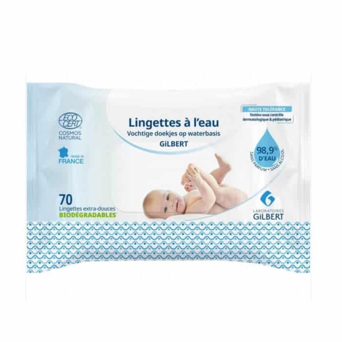 Lingettes bébé a l'eau 100% naturelles - Gilbert - Allobebe Maroc