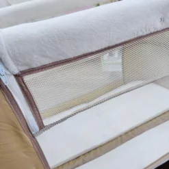 velour Lit Bébé Coolbaby 4 en 1 – Multifonction avec Balancement Automatique, Bluetooth et Télécommande