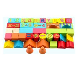 Block en bois - Construction 50 PCs Onshine -12577