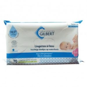 Lingettes bébé a l'eau 100% naturelles - Gilbert