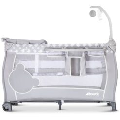 Lit Parapluie Baby Center - Teddy Gris - HAUCK-12746