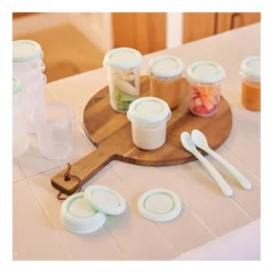Set 12 Pots de Conservation Repas lait maternel Miniland