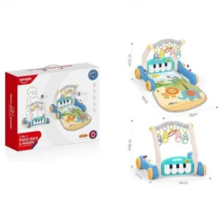 2 en 1 trotteur et tapis d'éveil piano - huanger
