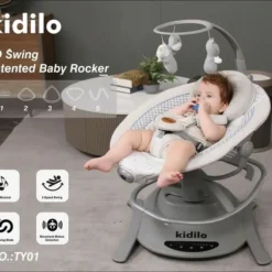 a baby in a swing kidilo