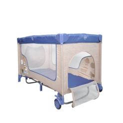 Lit Parc + plan a langer + mobilo + voile Moustquaire