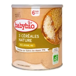 Babybio 3 Céréales Nature 220G