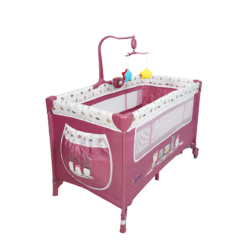 Lit Parc + plan a langer + mobilo + voile Moustquaire