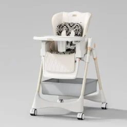 chaise haute blanche