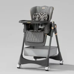 chaise haute gris