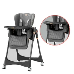 double plateu chaise haute