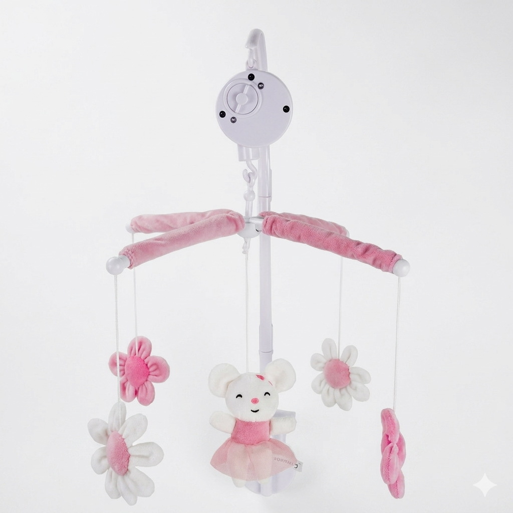 mobile musical pour bébé – rotation