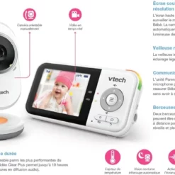 BabyPhone Vidéo Clear Plus - BM3254 - Vtech