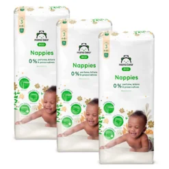 couches écologiques Mama Bear Eco Taille 3 (4–9 kg) – 52 Pièces
