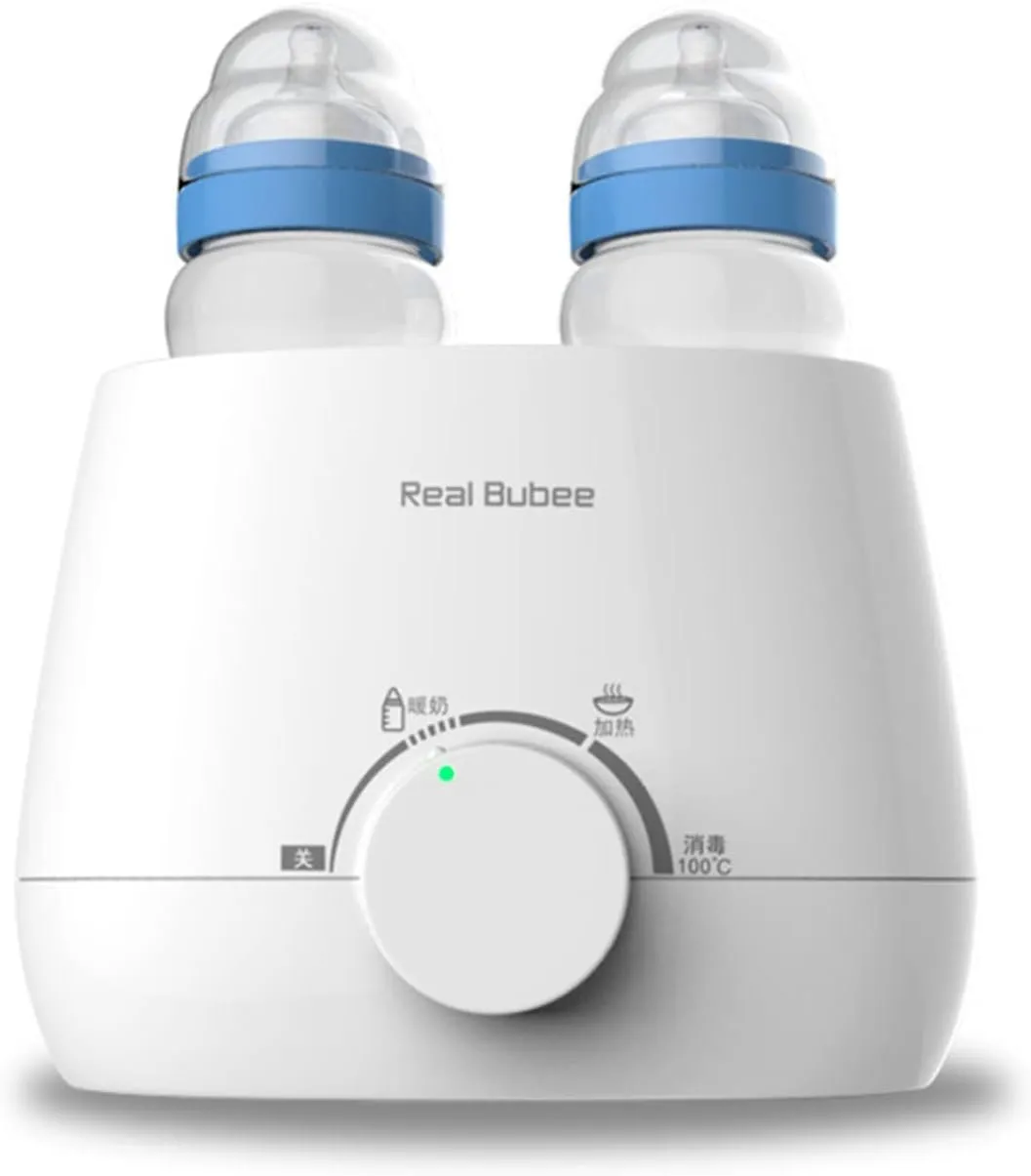 Chauffe-Biberon Stérilisateur 3 en 1 Real Bubee – Double Biberon