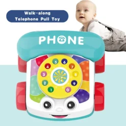 Téléphone Jouet Bébé Kids Melody – Jouet d'Éveil Musical à Tirer dès 0 Mois