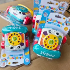 Téléphone Jouet Bébé Kids Melody – Jouet d'Éveil Musical à Tirer dès 0 Mois