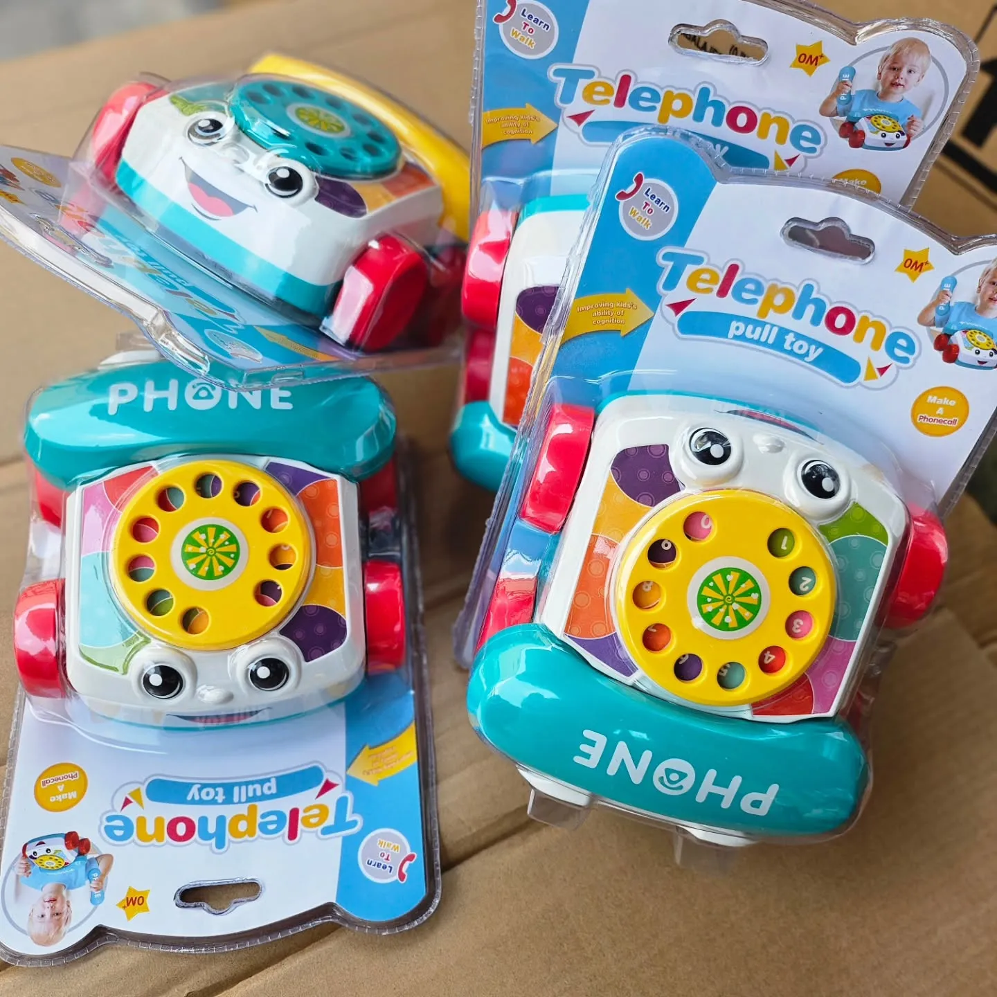 Téléphone Jouet Bébé Kids Melody – Jouet d'Éveil Musical à Tirer dès 0 Mois