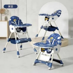 chaise haute bebe graffity bleu