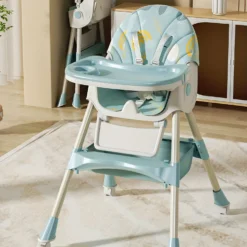 Chaise Haute Multifonction 5-en-1 – Kidilo vert grafity