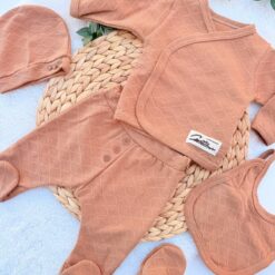 Pack Naissance 5 pcs Respirant beige : L'Indispensable Toutes Saisons (0-6 mois)