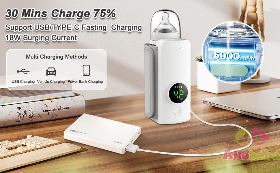 chauffe biberon rechargeable powerbank usb 