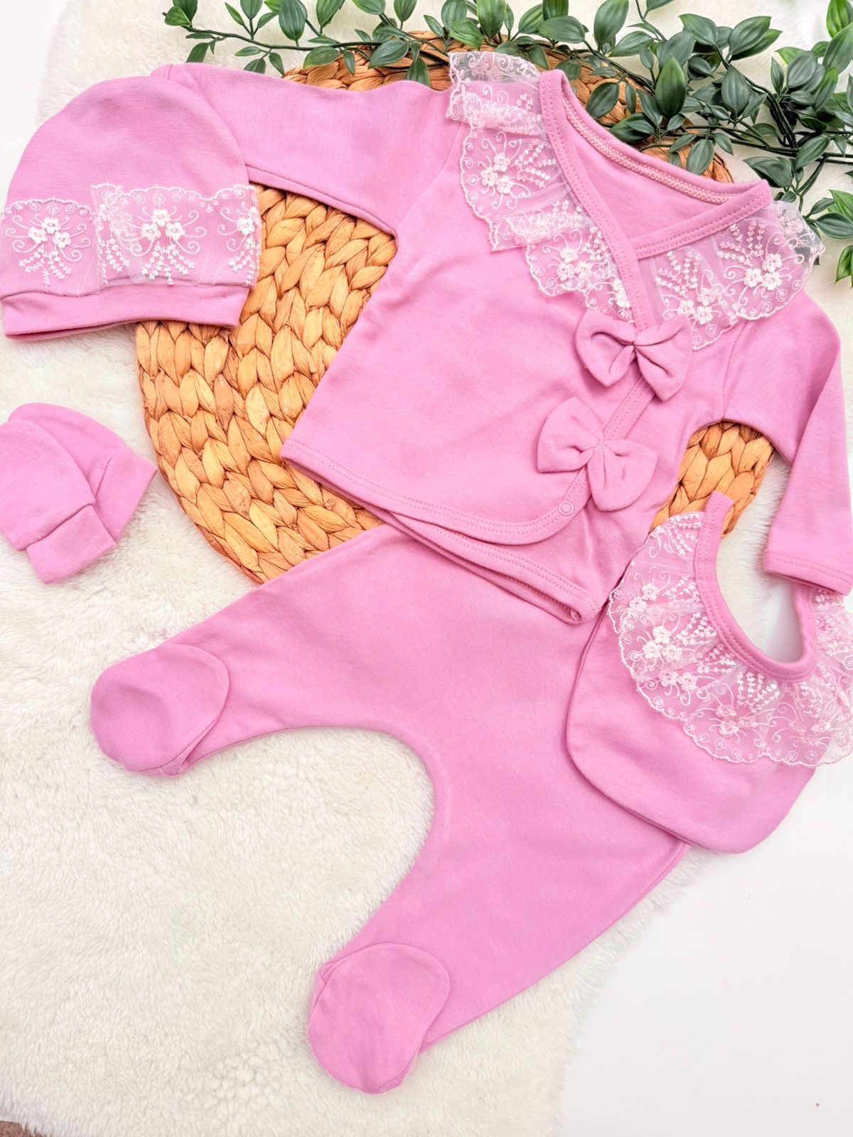 Pack Naissance 5 pcs 0-6mois - Princesse en Dentelle