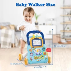 Trotteur bébé musical éléphant– Huanger