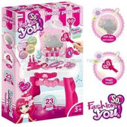 Coiffeuse de princesse interactive 21pcs-16328