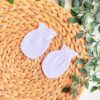 Lot de 2 Paires de Moufles Bébé en Coton Anti-Griffures