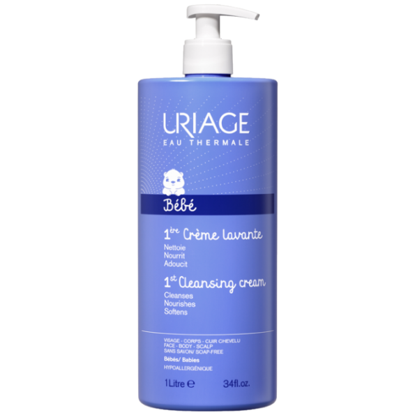 1ère eau nettoyante visage corps et siège 1L - Uriage-15324