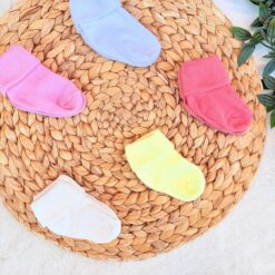 Lot de 5 Paires de Chaussettes Naissance en Coton - jolis coloris