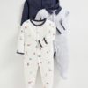 Lot de 3 grenouilléres Dors-bien Bébé Mamas Papas - Confort et élégance