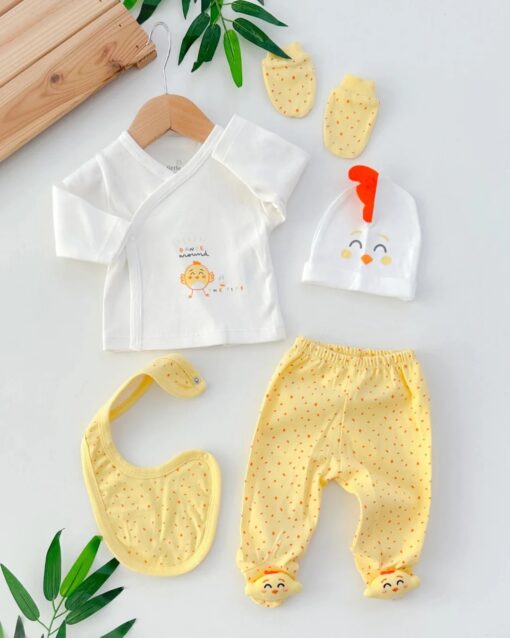 Pack Naissance 5 pcs angel Coton Pur - Dancing duck