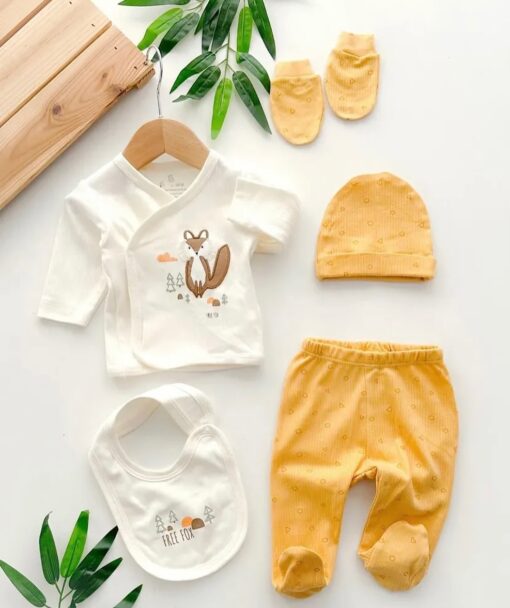 Pack Naissance 5 pcs Coton Pur - Baby wolf