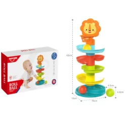 Tour de jeu éducatif avec balles 18M+ - lion huanger