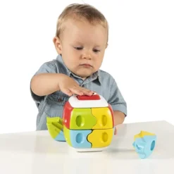 Baby Bricks Cube - Cube d'Activités Éducatif avec Briques Emboîtables
