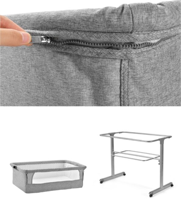 Lit Cododo avec moustiquaire Gris-16181