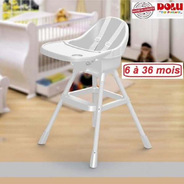 Chaise haute dolu en Blanc