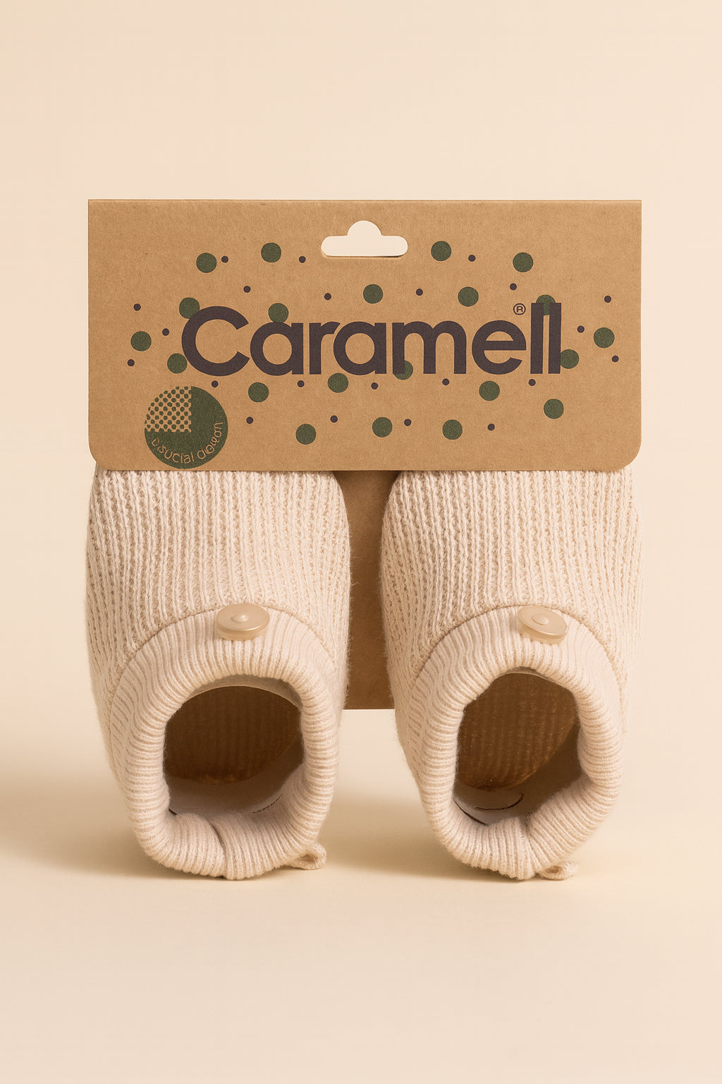Chaussons Bébé en Coton Organique Ultra-Doux Respirants - Caramell