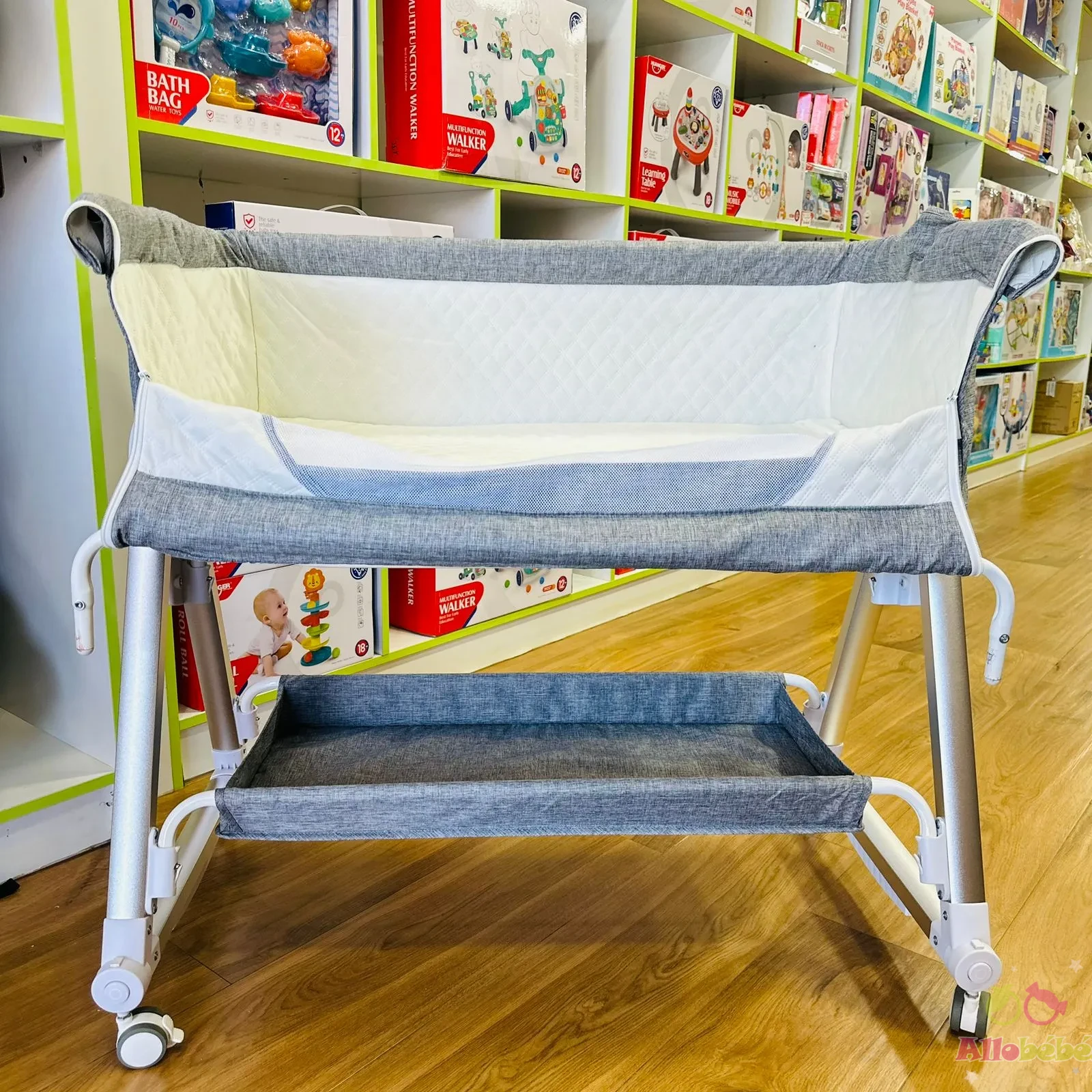 Cododo aluminium avec matelas Gris 7 Cododo aluminium avec matelas Gris – Image 7