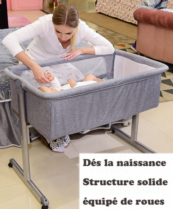 Lit Cododo avec moustiquaire Gris-16188