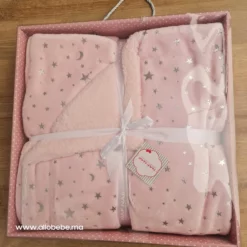Couverture Etoiles Brillante NAF NAF - 110x140cm - NAF NAF rose