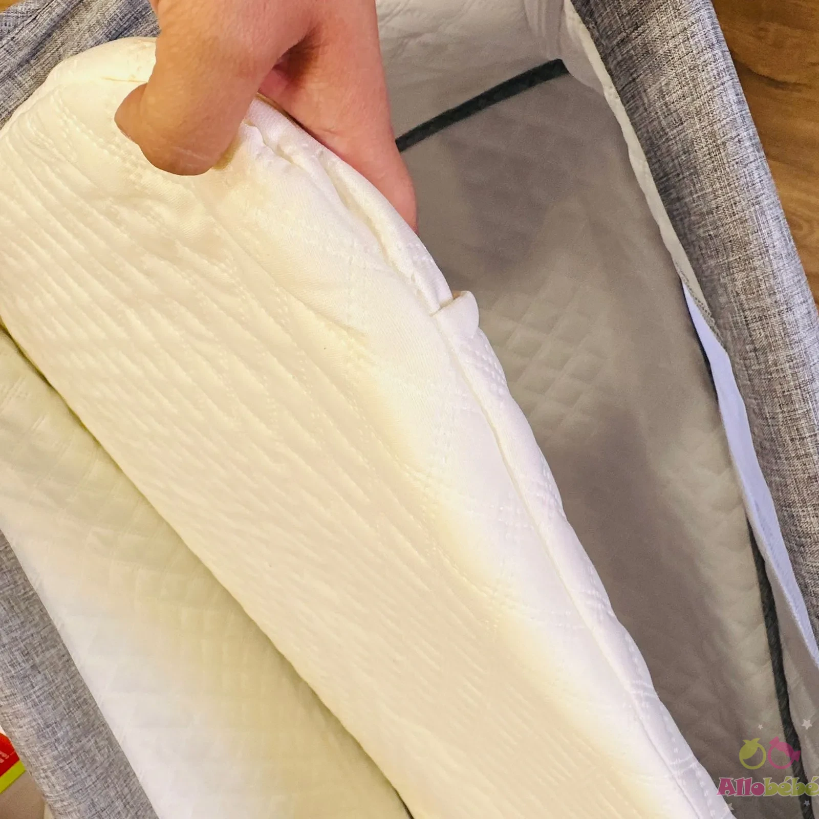 Cododo aluminium avec matelas Gris 6 matelas cododo bébé naissance en promo