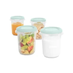 Set de 4 Pot de conservation 250 ml mint- Miniland
