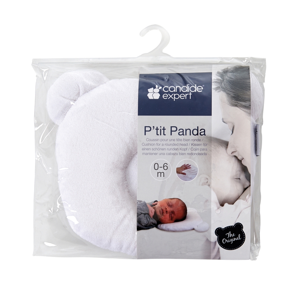 Candide - Coussin cale tête bébé P'tit Panda Air+ Gris