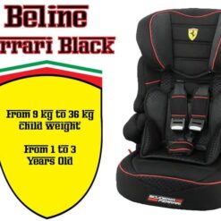 FERRARI - Siège auto noir évolutif Groupe 1/2/3 BELINE-17078