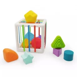 Montessori trieur de cubes éducatifs avec élastiques - Huanger
