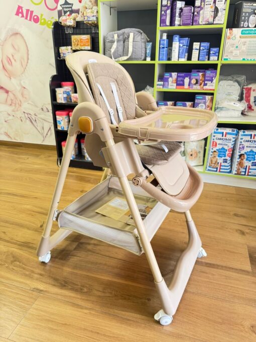 Chaise haute Premium en beige Kd905 - kidilo