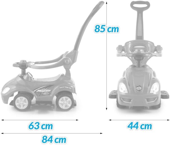 Baby car 3en1 Musique + lumiere- Super Ride-18232